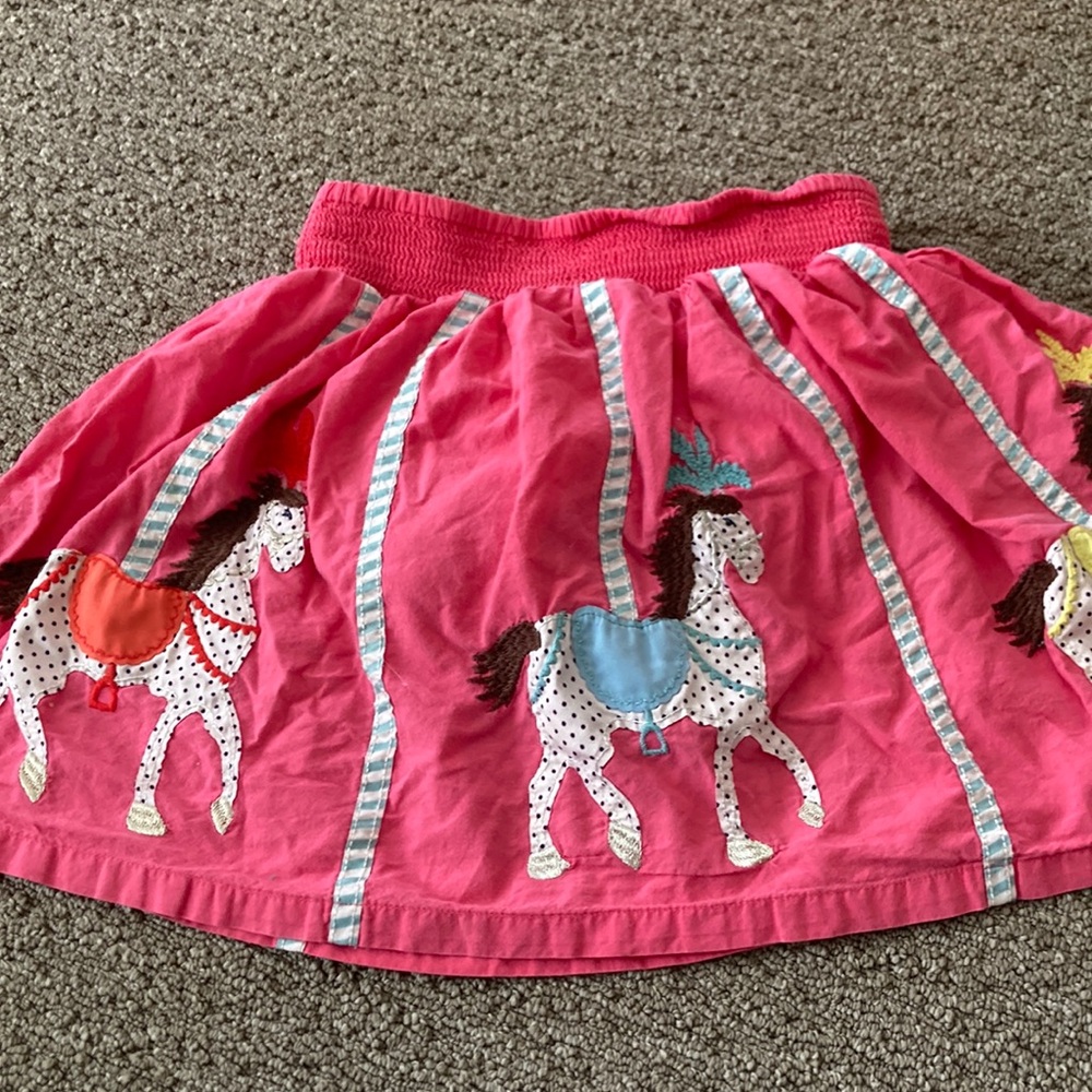 Mini Boden carousel skirt sz 7-8y